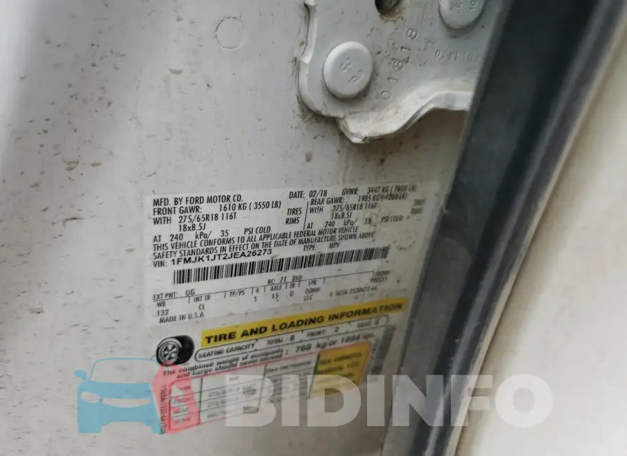 1FMJK1JT2JEA26273 Photo# 13