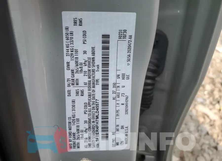 1FTER4FH7MLD45577 Photo# 12