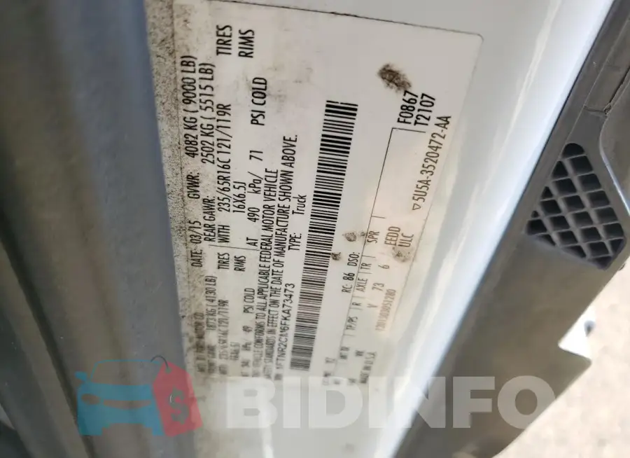 1FTNR2CM6FKA73473 Photo# 13