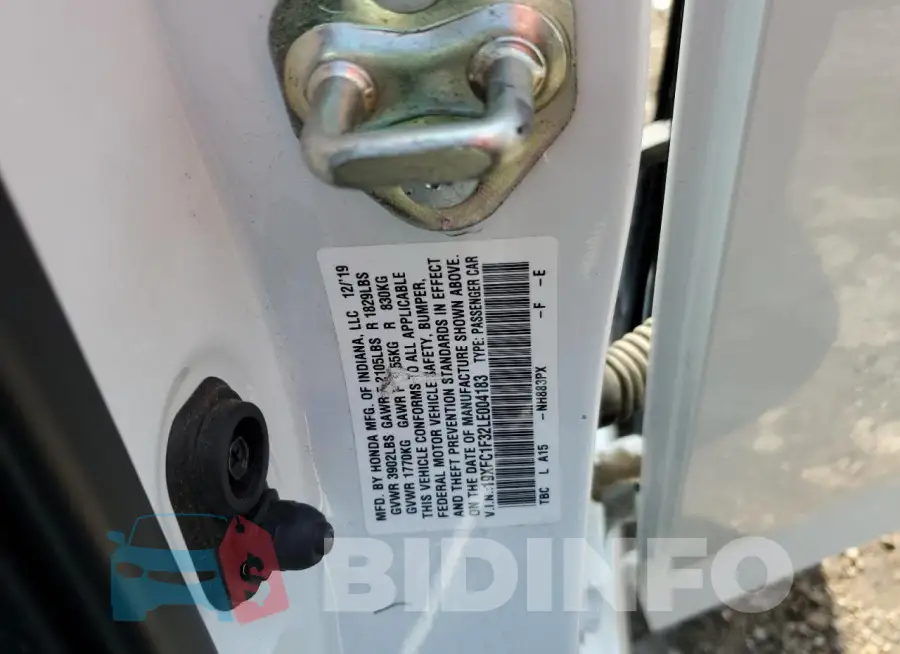 19XFC1F32LE004183 Photo# 12
