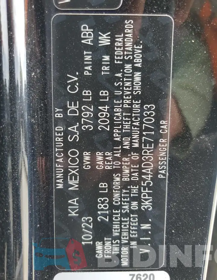 3KPF54AD3RE717033 Photo# 12