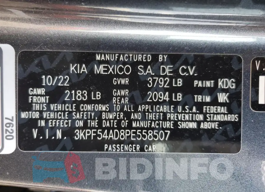 3KPF54AD8PE558507 Photo# 12