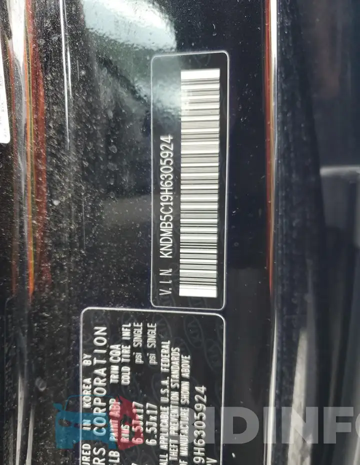 KNDMB5C19H6305924 Photo# 12