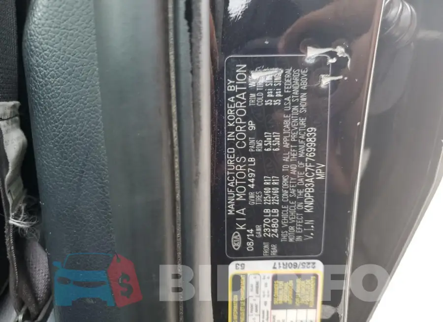 KNDPB3AC7F7699839 Photo# 13