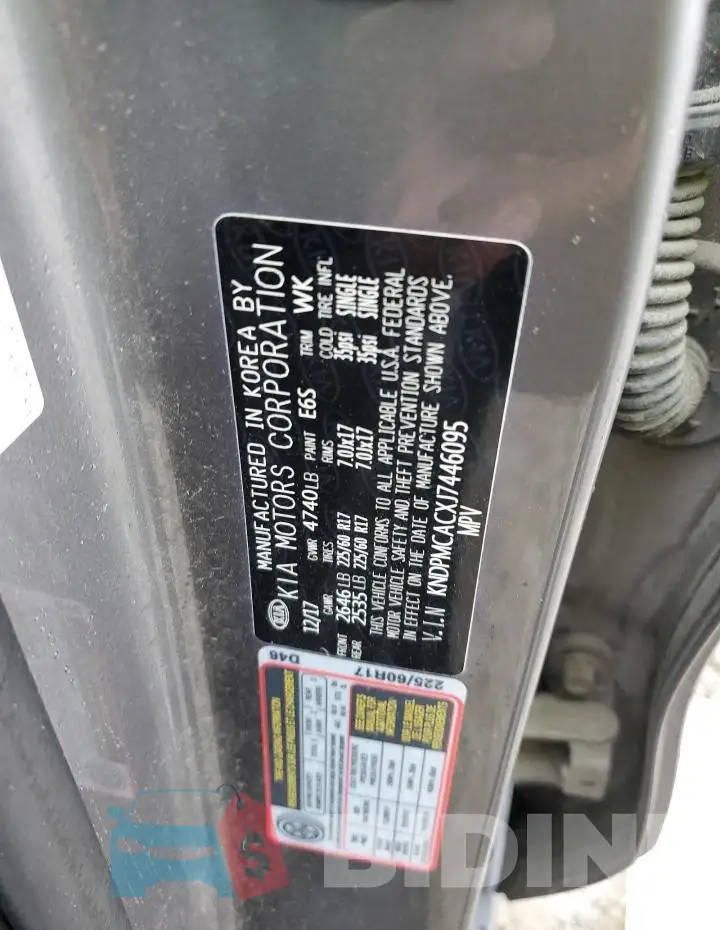 KNDPMCACXJ7446095 Photo# 13