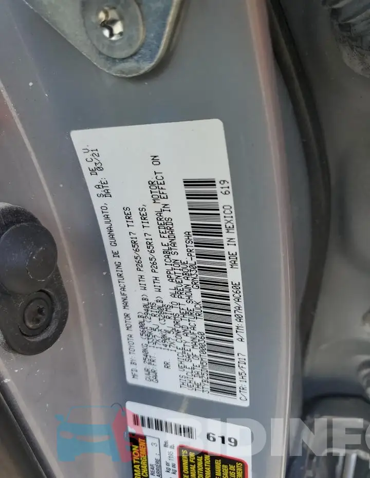 3TYBZ5DN5MT000360 Photo# 13