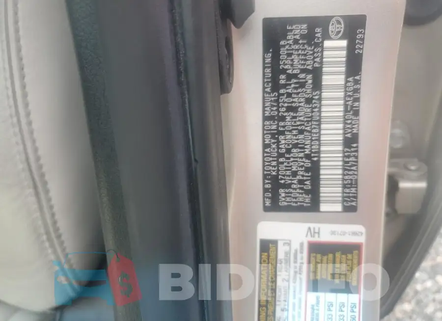 4T1BD1EB7FU043745 Photo# 13