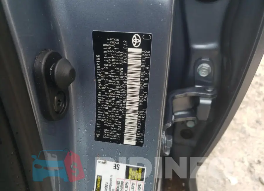 5YFB4MDE0RP190234 Photo# 12