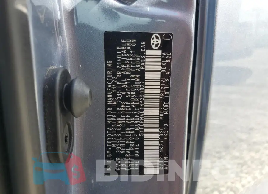 5YFEPMAE1NP390932 Photo# 12
