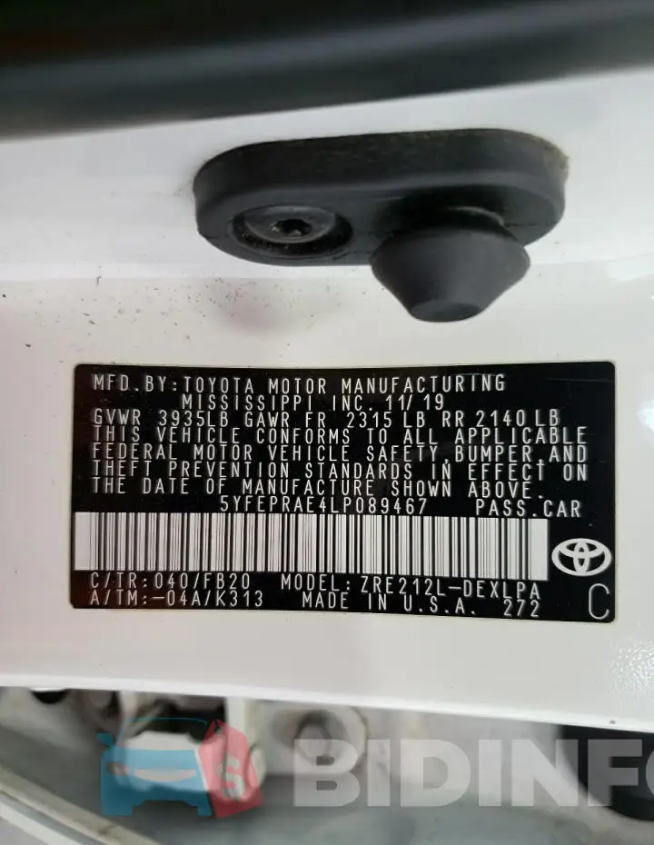 5YFEPRAE4LP089467 Photo# 12