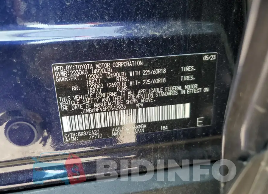 JTMB6RFV6PD542933 Photo# 13