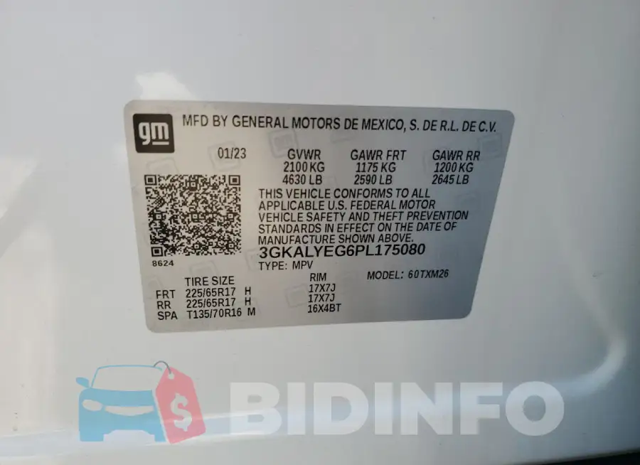 3GKALYEG6PL175080 Photo# 13