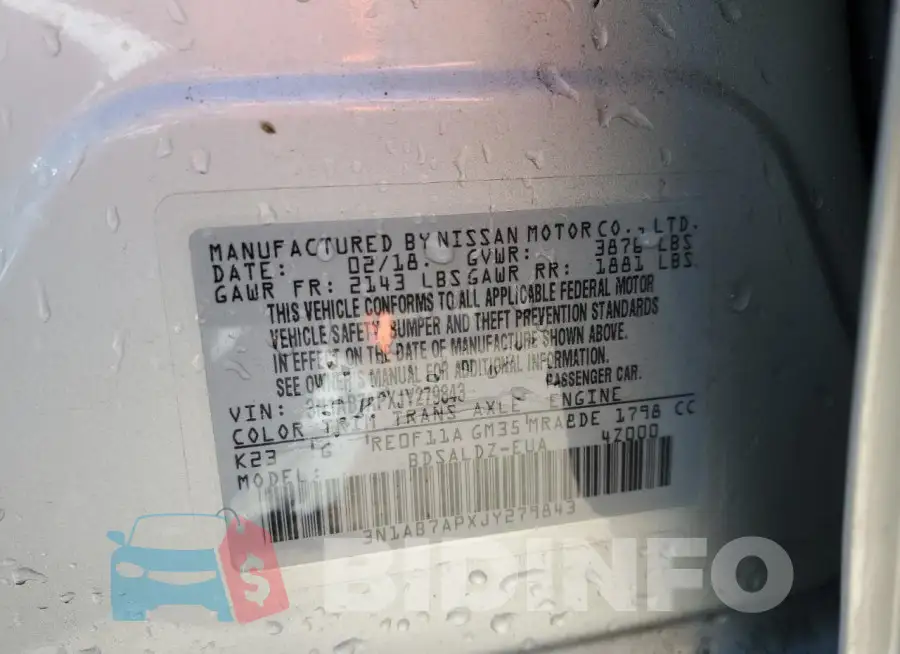 3N1AB7APXJY279843 Photo# 12