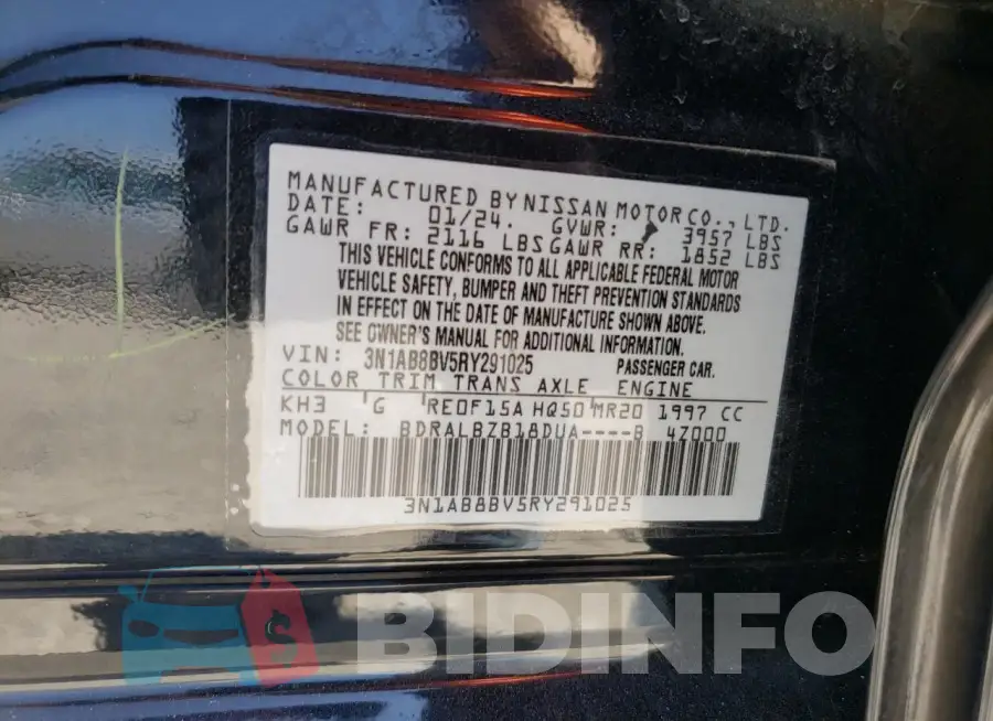 3N1AB8BV5RY291025 Photo# 13