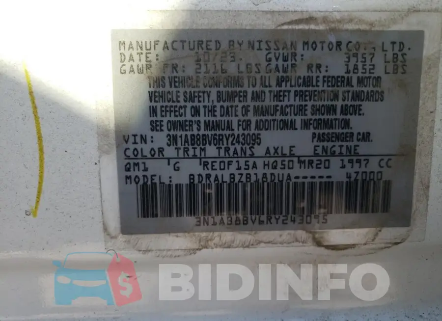 3N1AB8BV6RY243095 Photo# 12