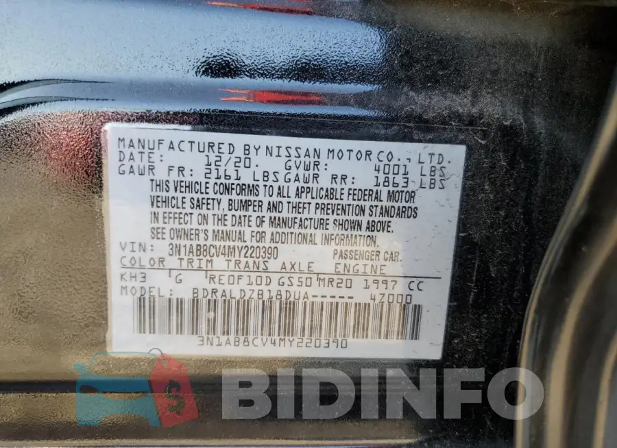 3N1AB8CV4MY220390 Photo# 12