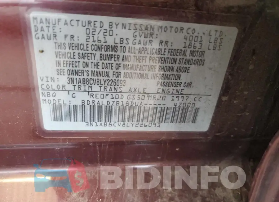 3N1AB8CV8LY226093 Photo# 12