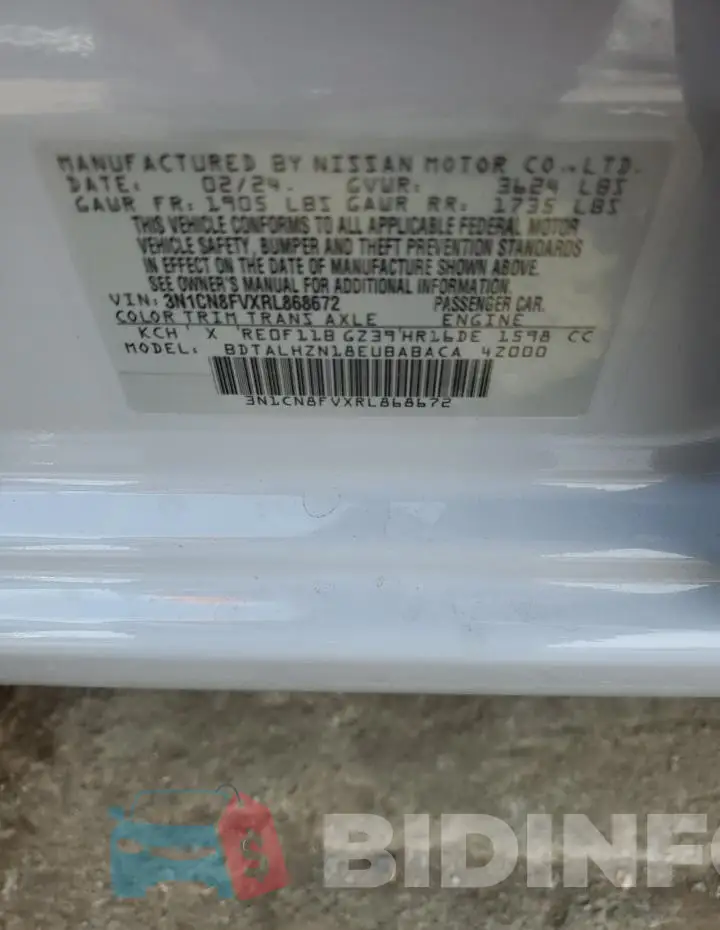 3N1CN8FVXRL868672 Photo# 12