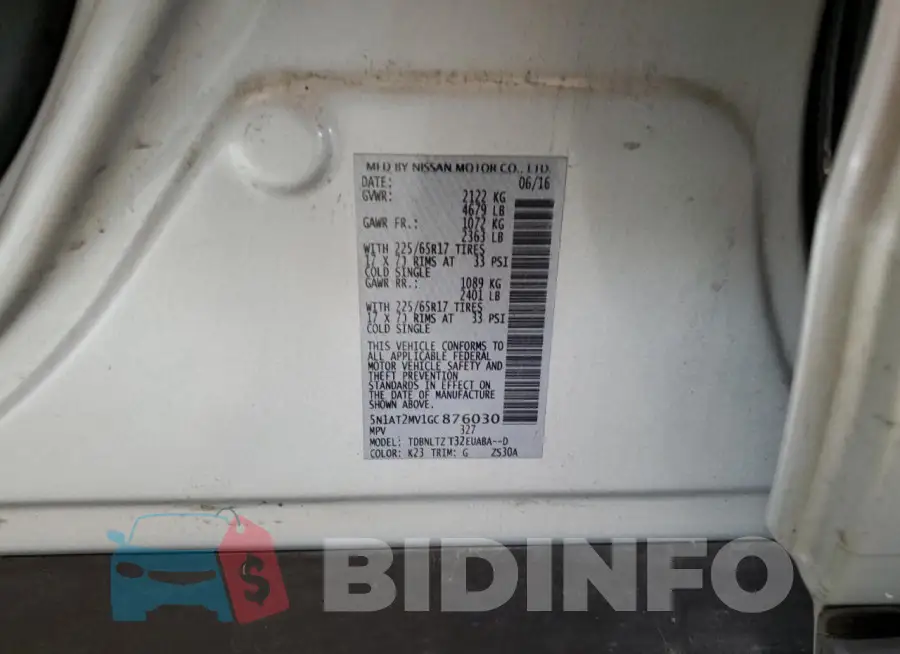 5N1AT2MV1GC876030 Photo# 13