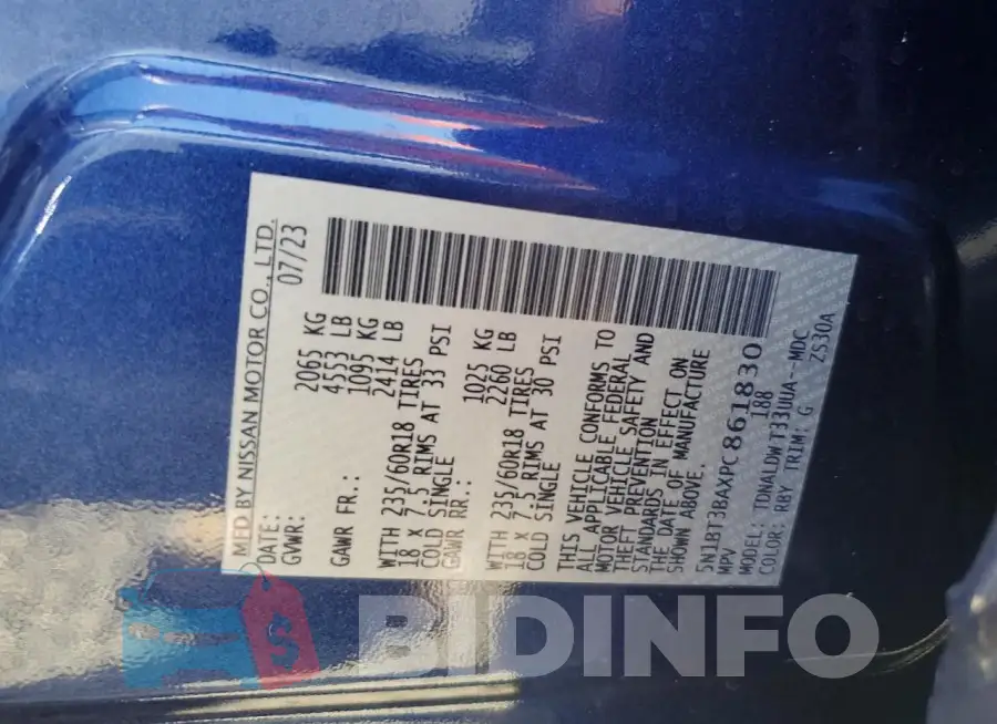 5N1BT3BAXPC861830 Photo# 14