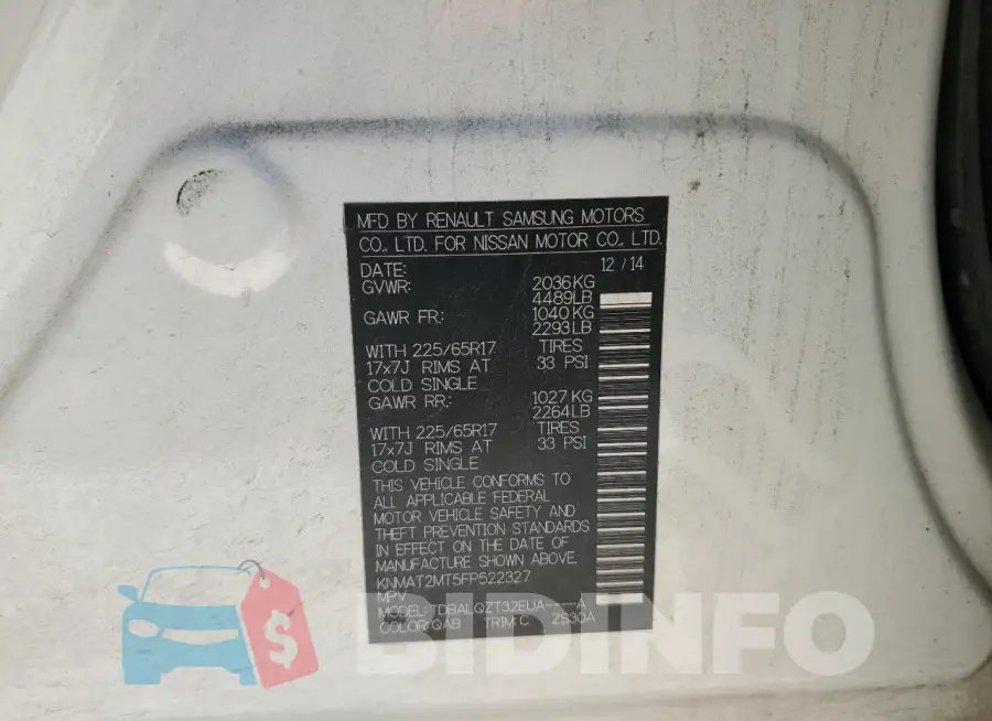KNMAT2MT5FP522327 Photo# 12
