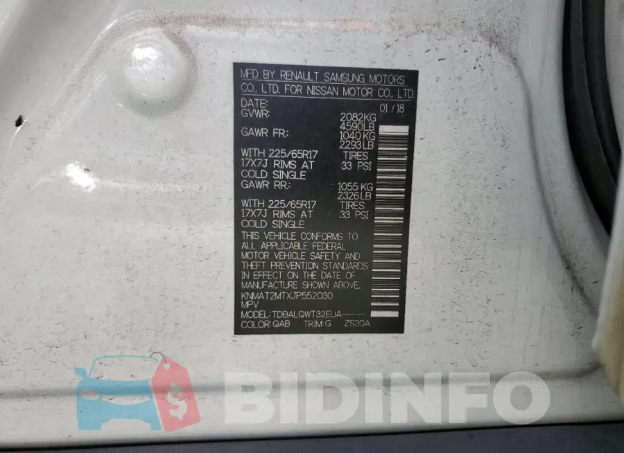 KNMAT2MTXJP552030 Photo# 14