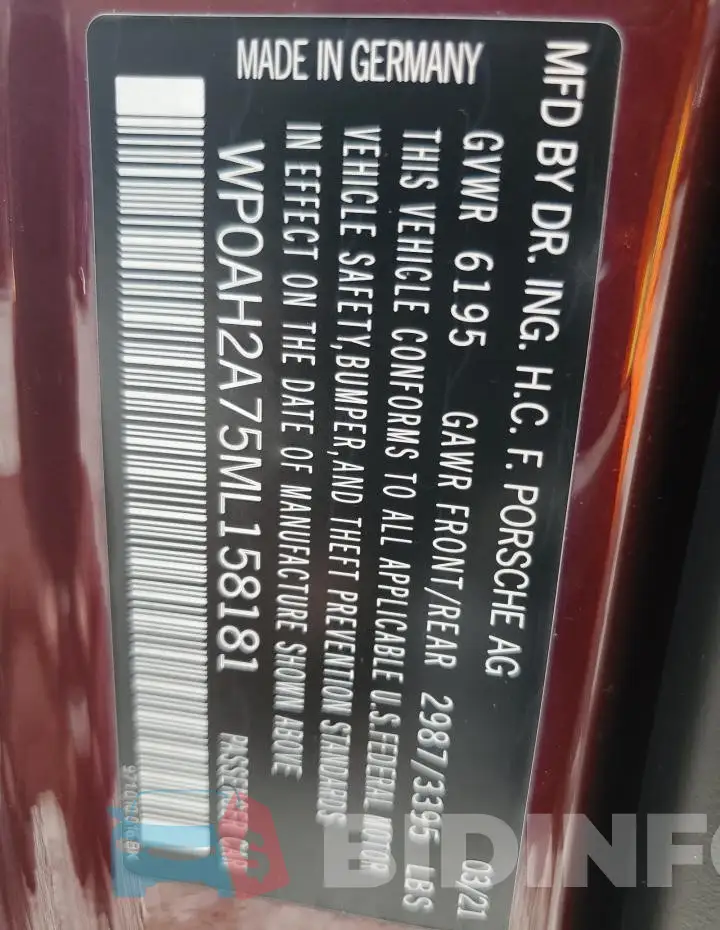 WP0AH2A75ML158181 Photo# 12