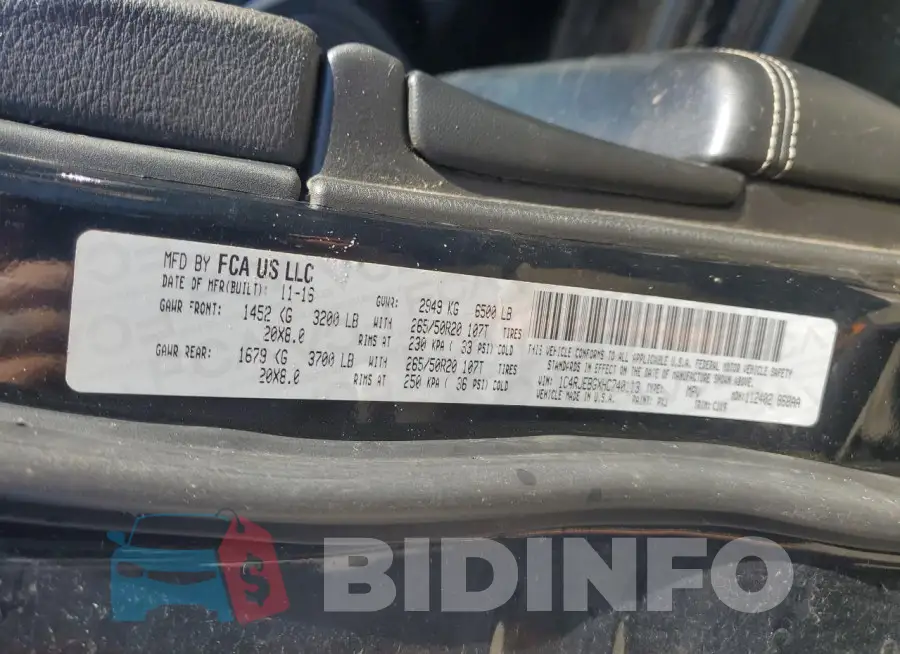 1C4RJEBGXHC740113 Photo# 13