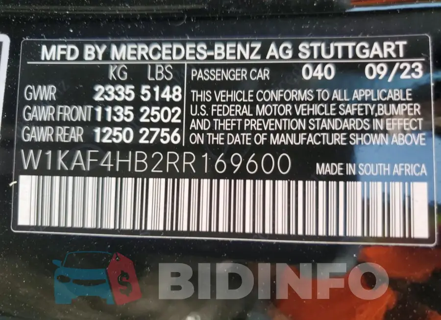W1KAF4HB2RR169600 Photo# 13
