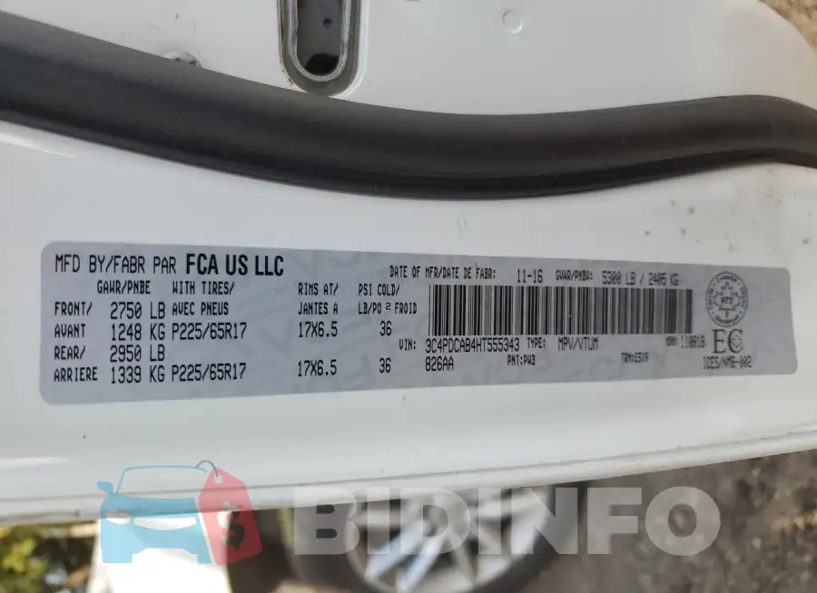 3C4PDCAB4HT555343 Photo# 14