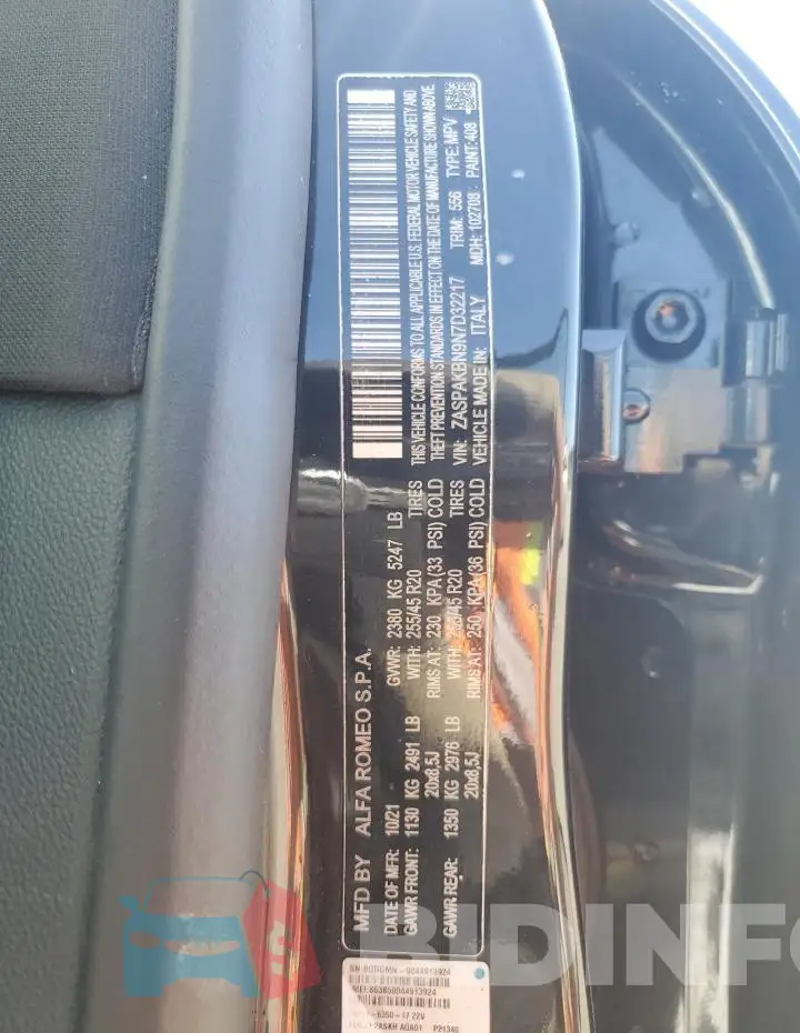ZASPAKBN9N7D32217 Photo# 12