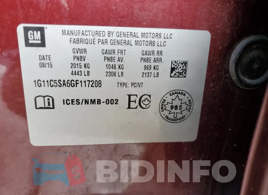 1G11C5SA6GF117208 Photo# 12
