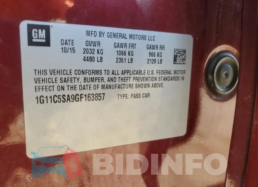 1G11C5SA9GF163857 Photo# 12