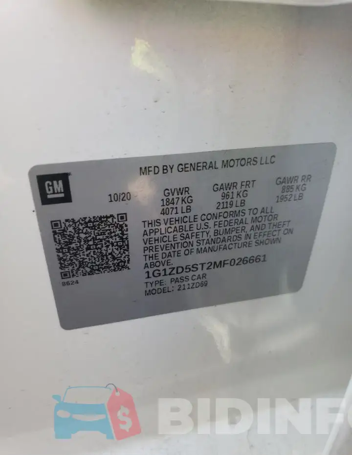 1G1ZD5ST2MF026661 Photo# 12