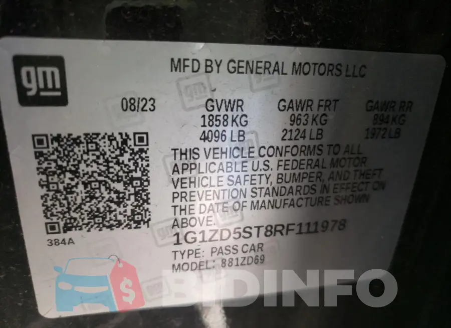 1G1ZD5ST8RF111978 Photo# 12