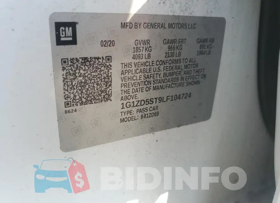 1G1ZD5ST9LF104724 Photo# 12