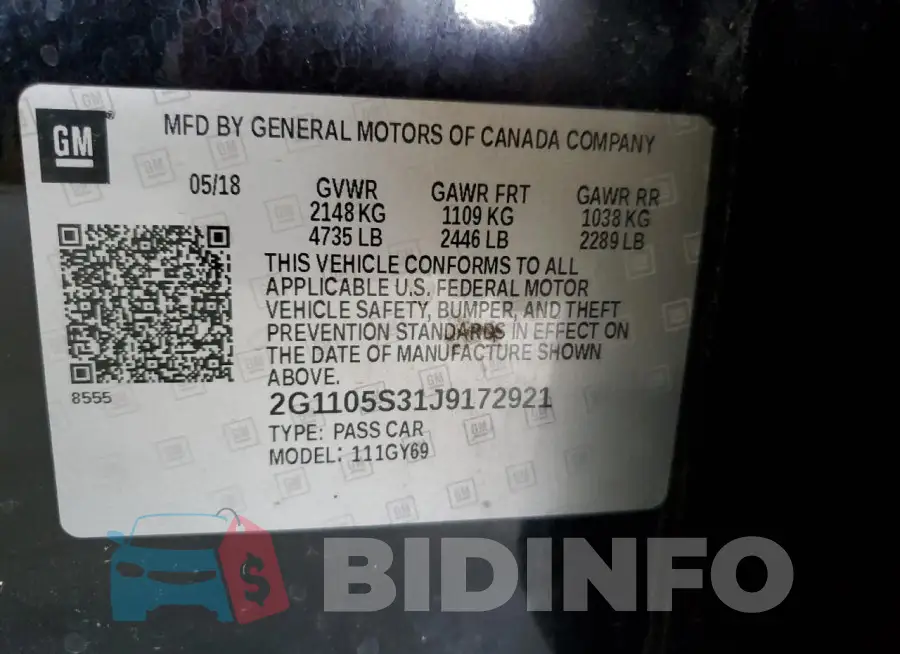 2G1105S31J9172921 Photo# 12