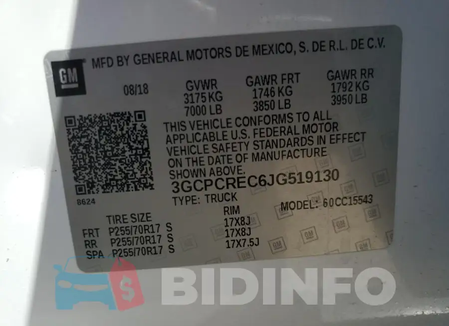 3GCPCREC6JG519130 Photo# 12