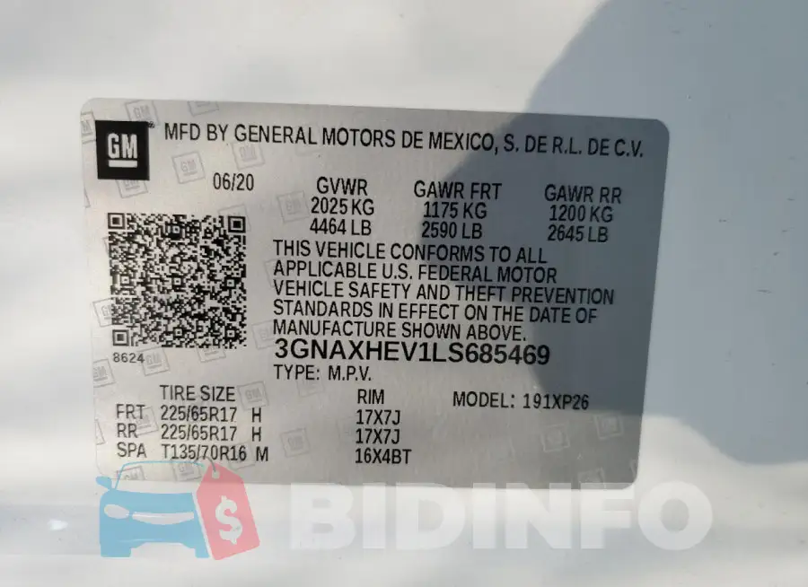 3GNAXHEV1LS685469 Photo# 13