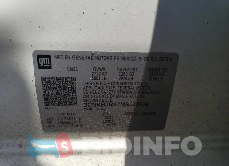 3GNKBJRS7MS572976 Photo# 13