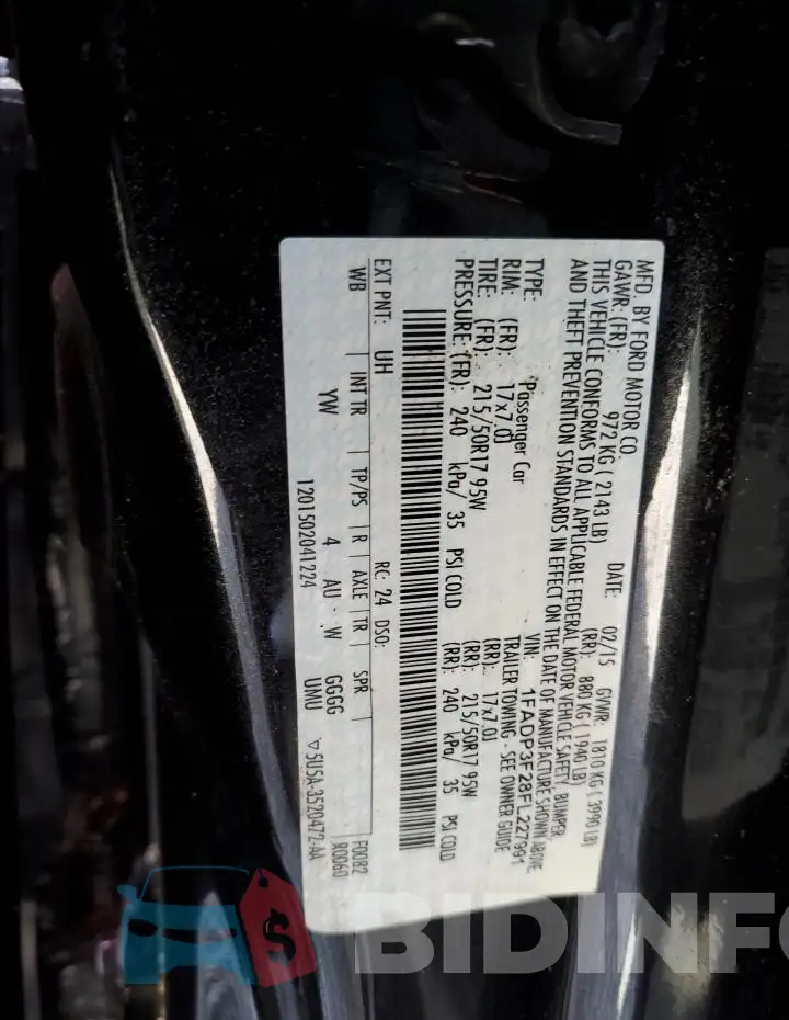 1FADP3F28FL227991 Photo# 13