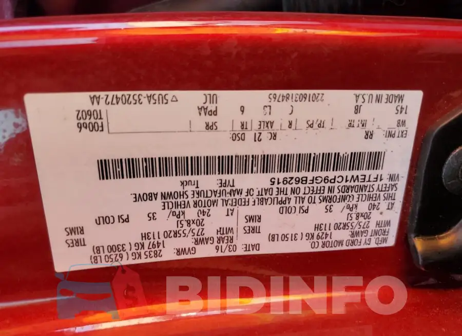 1FTEW1CP9GFB62915 Photo# 12