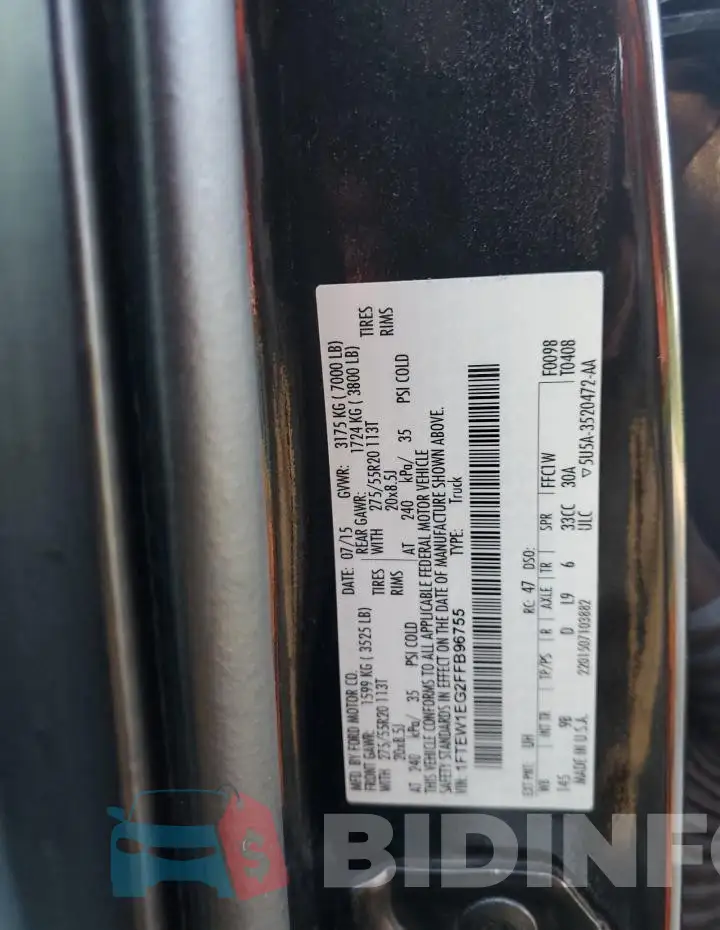 1FTEW1EG2FFB96755 Photo# 12