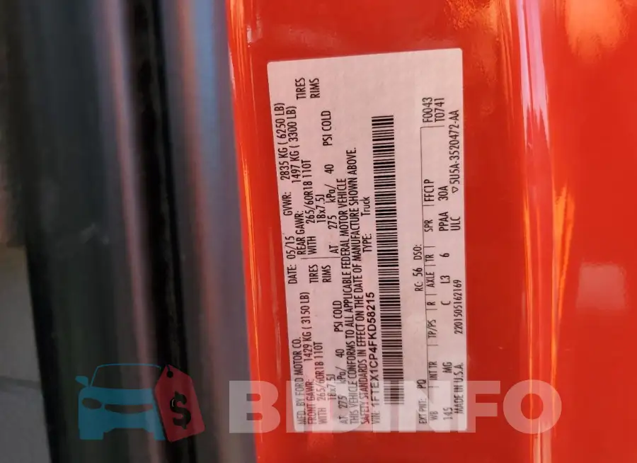 1FTEX1CP4FKD58215 Photo# 12