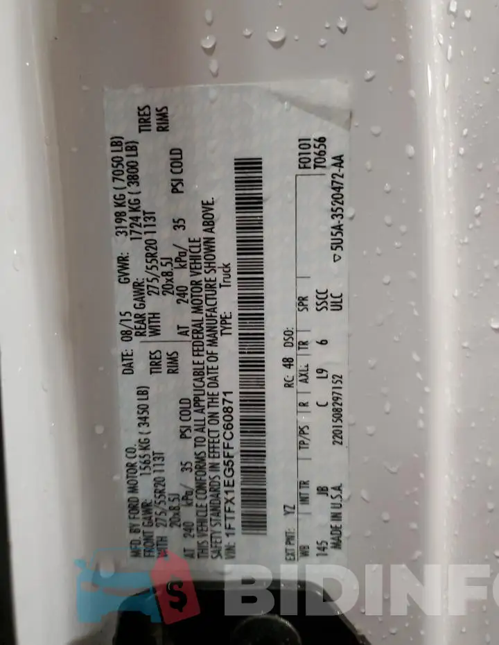 1FTFX1EG5FFC60871 Photo# 12