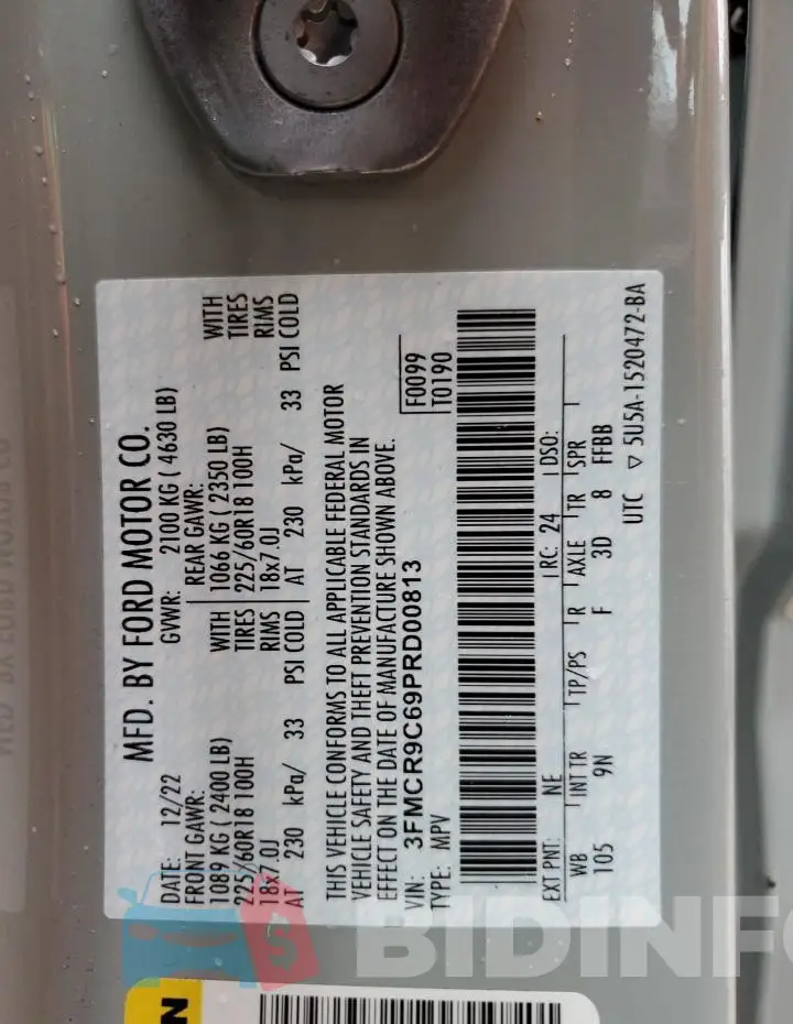 3FMCR9C69PRD00813 Photo# 13