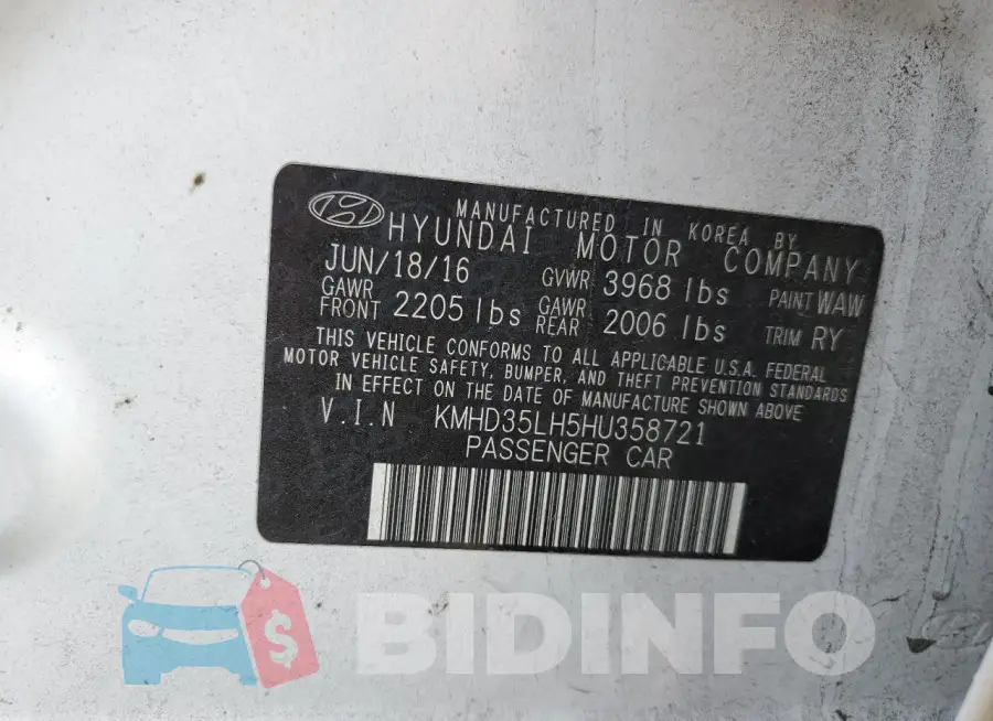 KMHD35LH5HU358721 Photo# 12