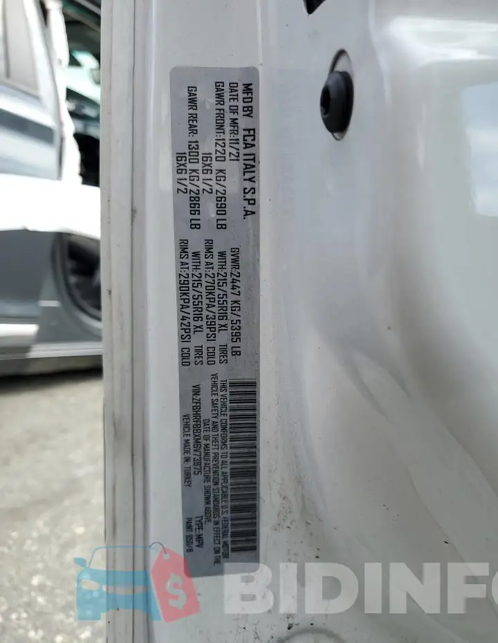 ZFBHRFBBXM6V73875 Photo# 14