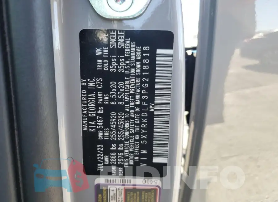 5XYRKDLF3PG218818 Photo# 14