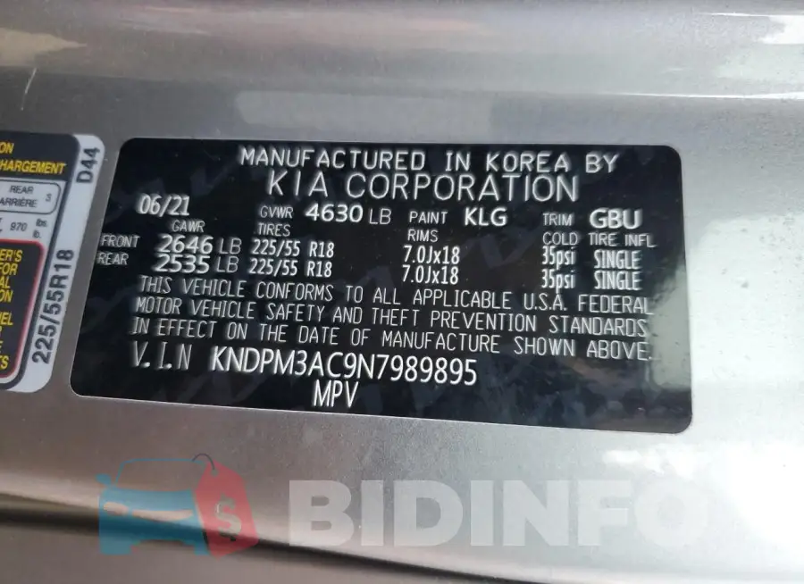 KNDPM3AC9N7989895 Photo# 14